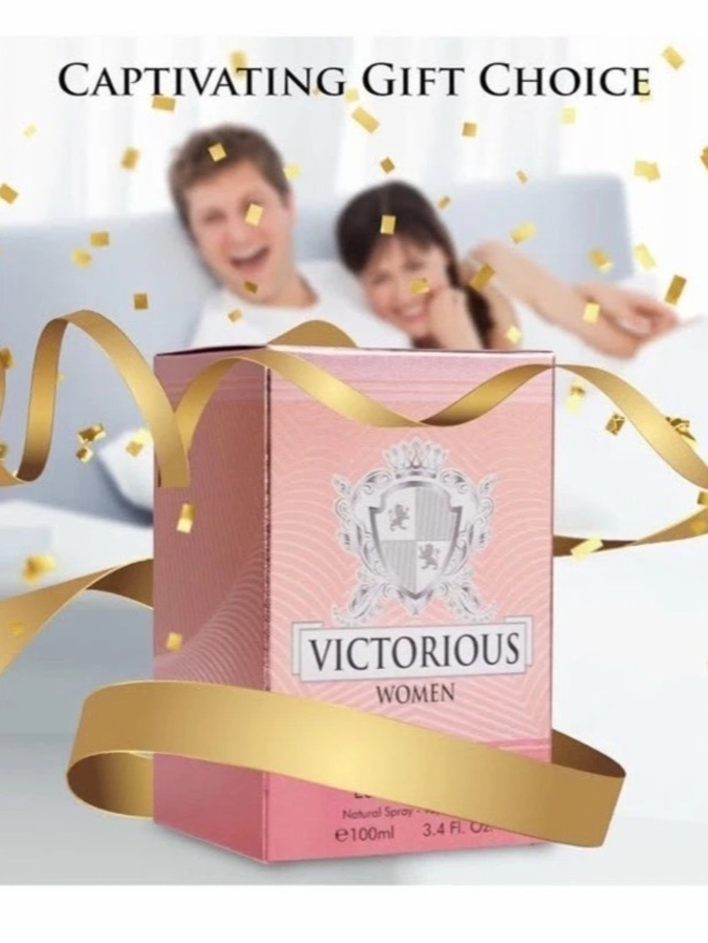 Just Awesome Victorious Women Pink & Gold 3.4 oz NWT